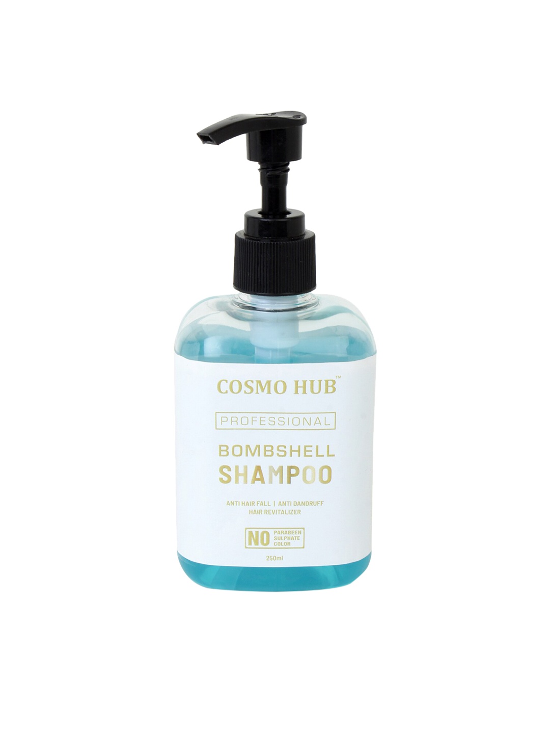 

COSMO HUB Professional Anti-Hairfall Anti-Dandruff Bombshell Shampoo 250ml, Blue