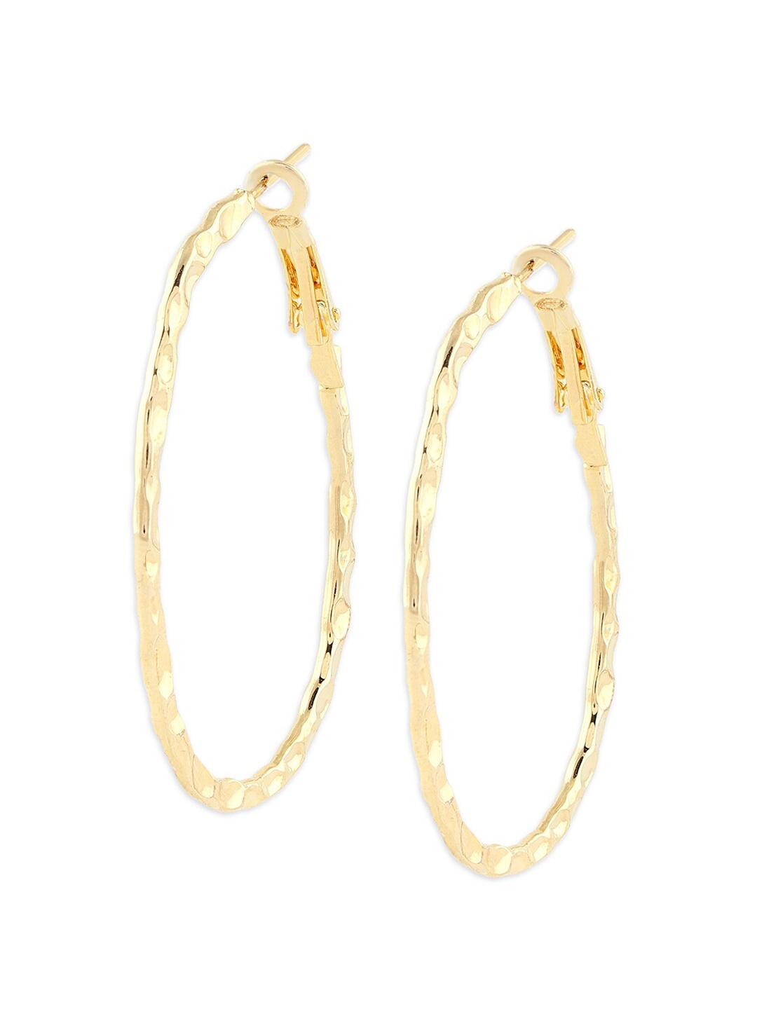 

Ahaanya Gold-Toned Contemporary Hoop Earrings