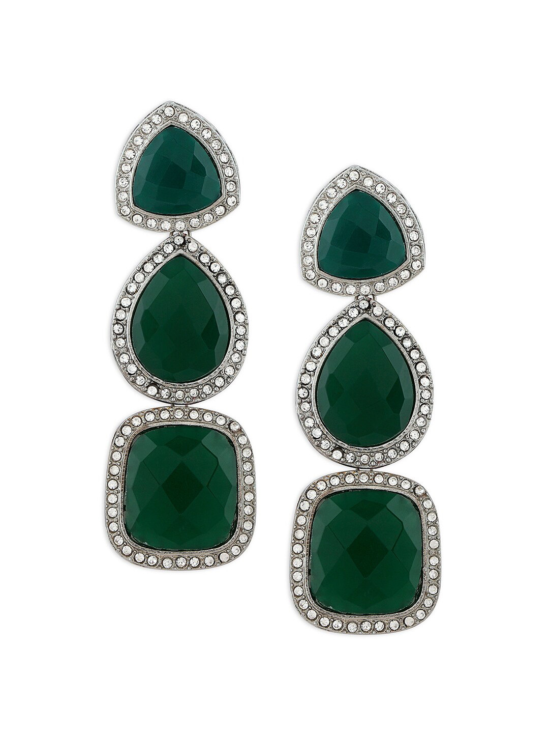 

Ahaanya Pink Contemporary Drop Earrings