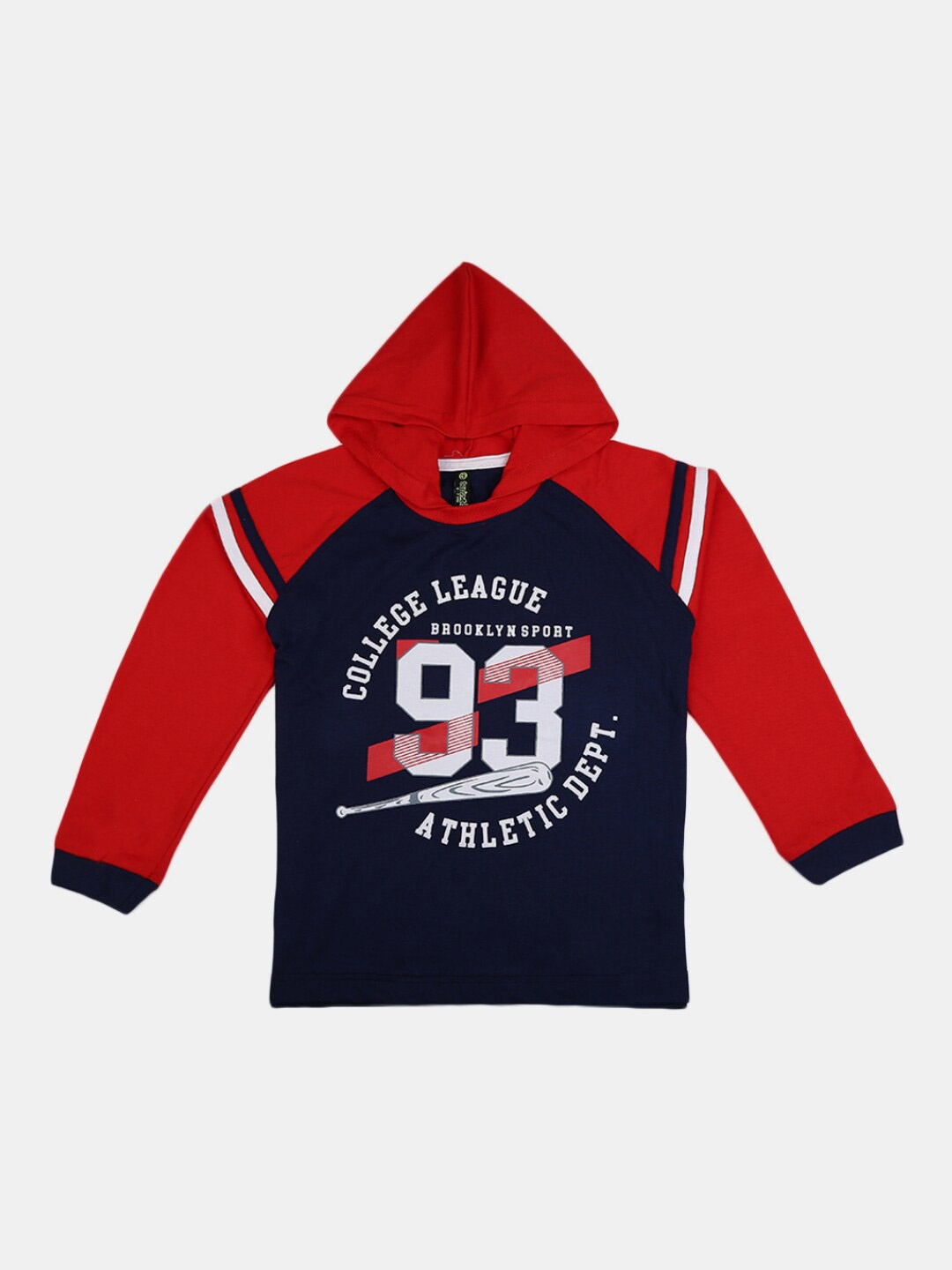 

V-Mart Boys Blue & Red Printed Pure Cotton T-shirt with Trousers