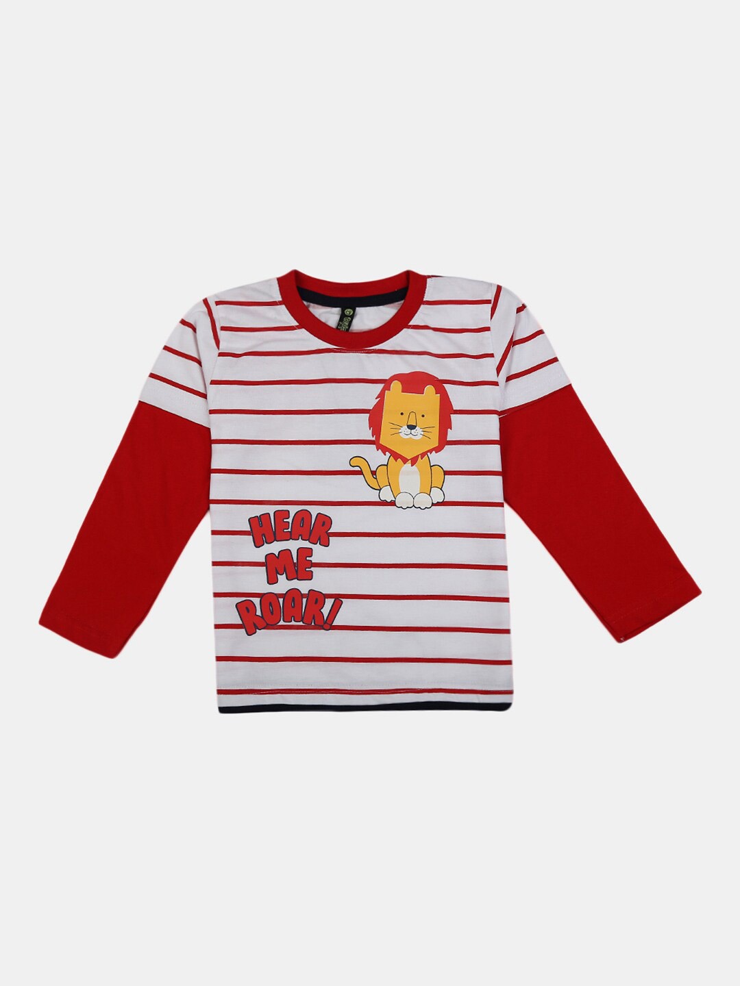 

V-Mart Kids White & Red Printed Pure Cotton T-shirt with Pyjama