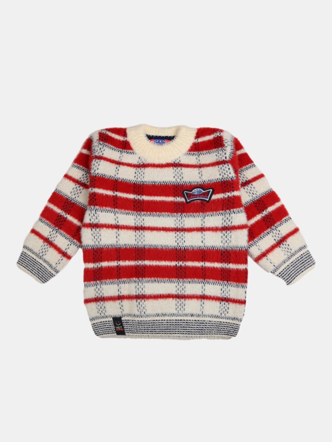 

V-Mart Kids Red & White Printed Pure Cotton T-shirt with Pyjama