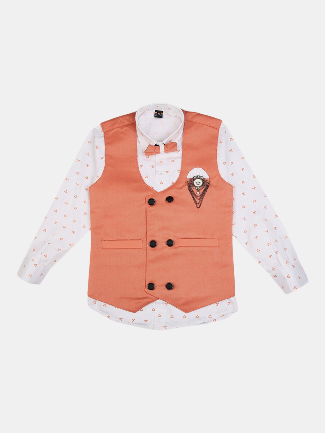 

V-Mart Unisex Kids Pink & White Printed T-shirt with Pyjamas