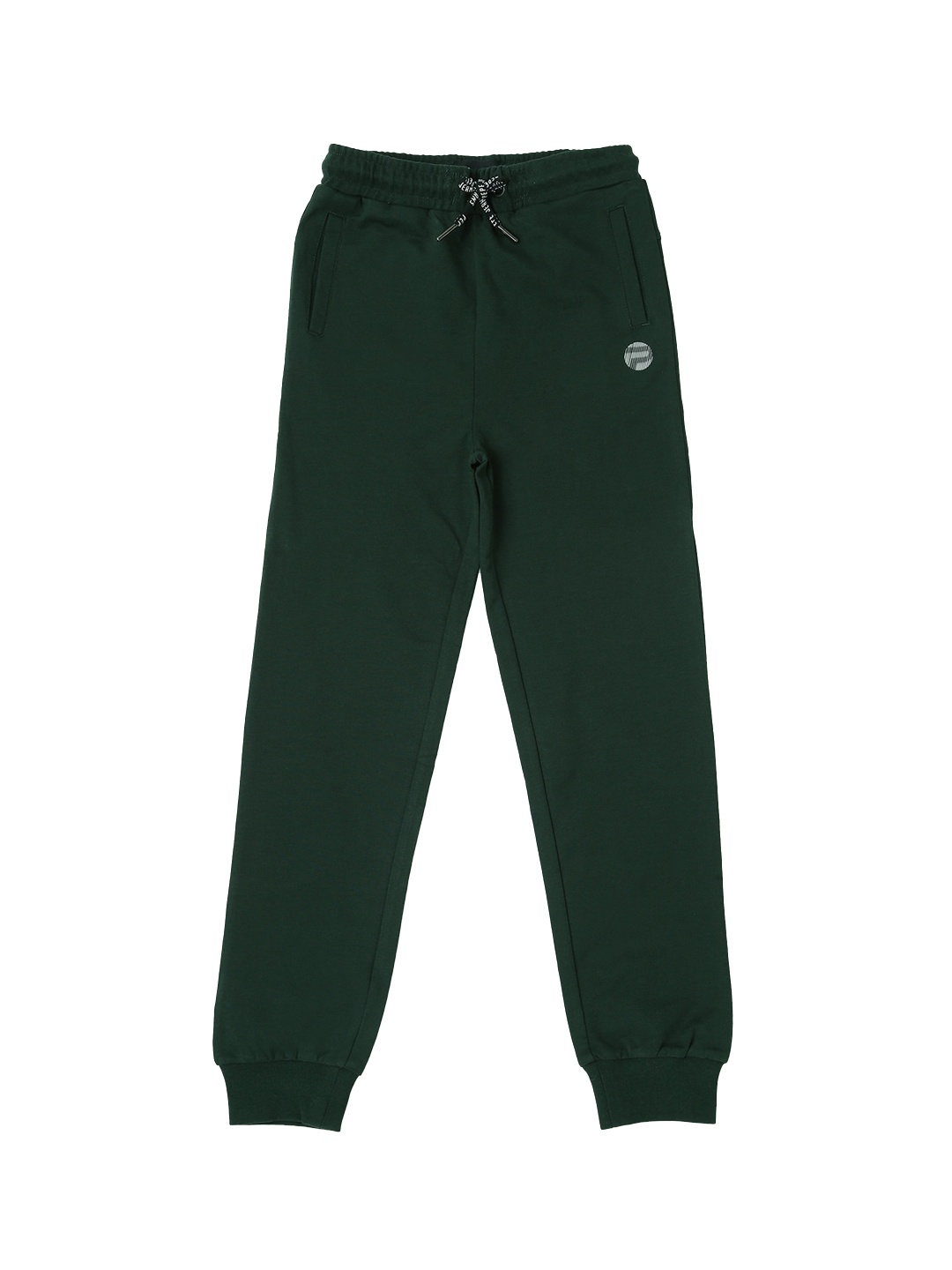 

Pepe Jeans Boys Green Solid Cotton Joggers