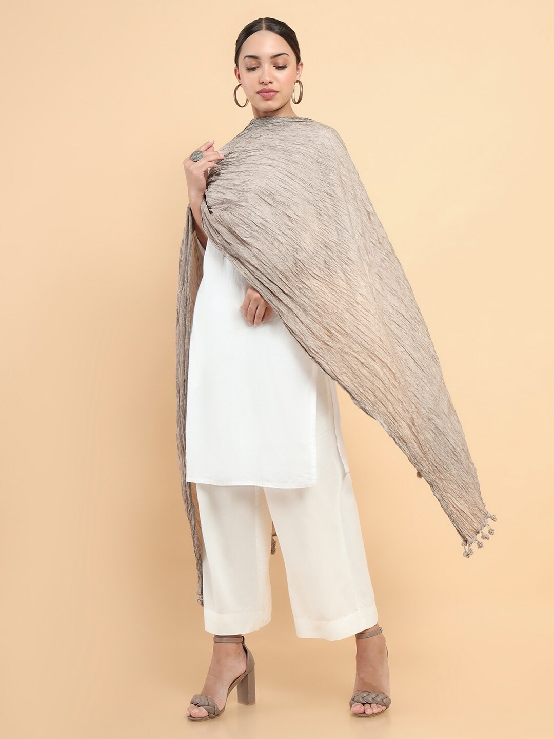 

Soch Brown Art Silk Dupatta