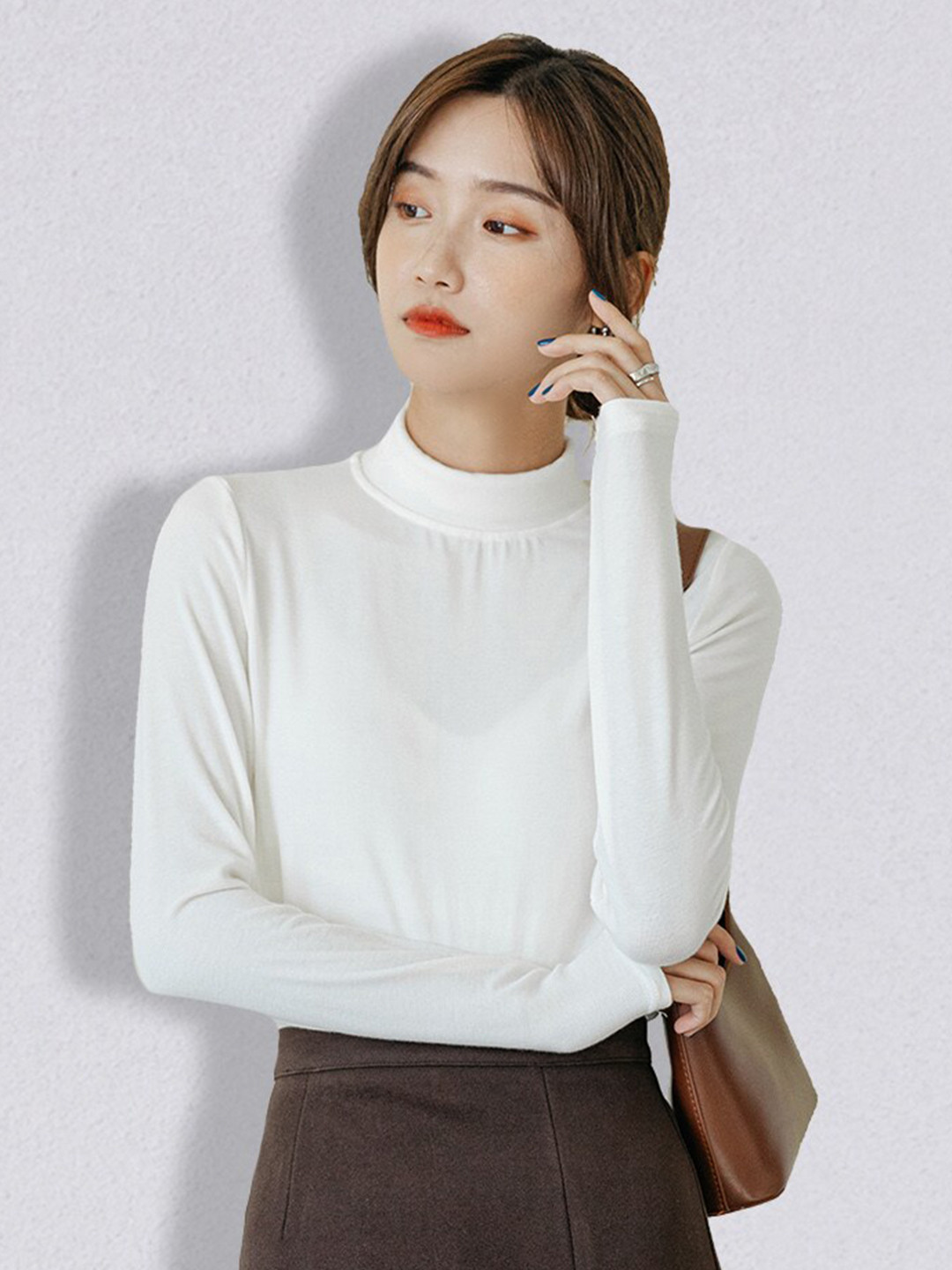 

JC Collection Women White Solid Pullover