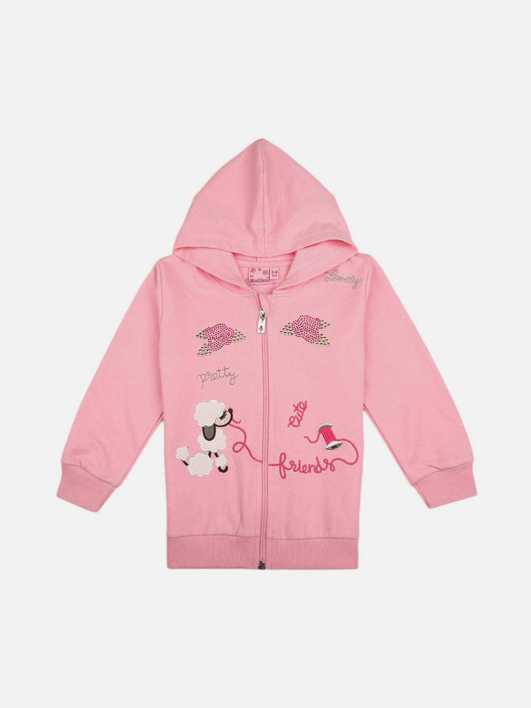

V-Mart Unisex Kids Pink & White Printed Pure Cotton T-shirt with Pyjamas