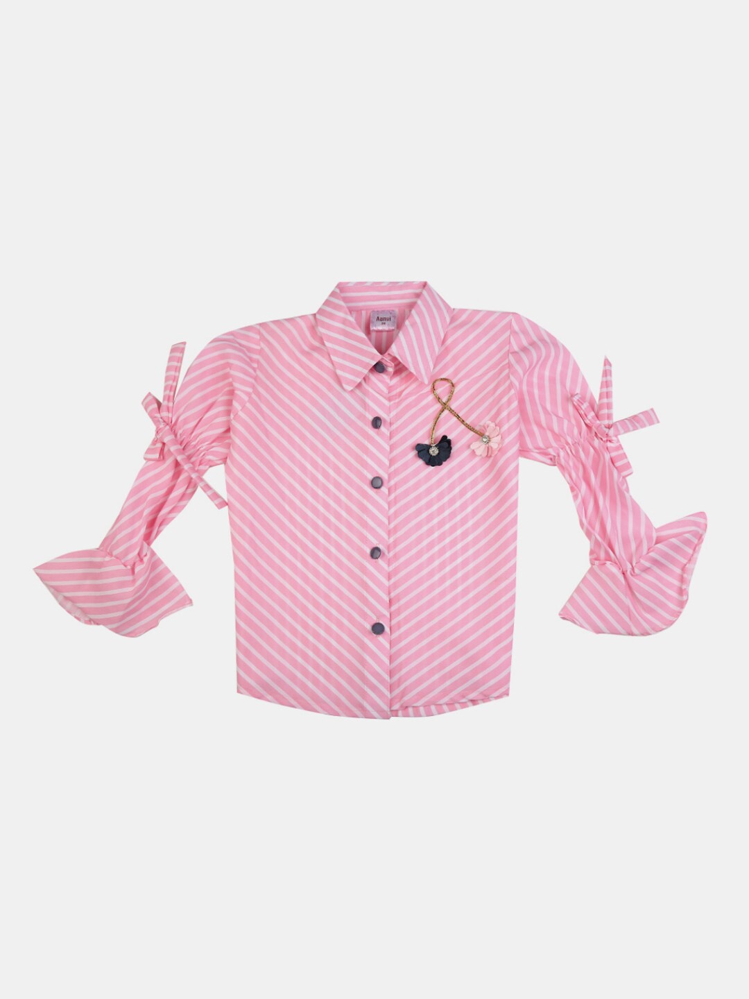 

V-Mart Unisex Kids Pink & Grey Printed Pure Cotton T-shirt with Pyjamas