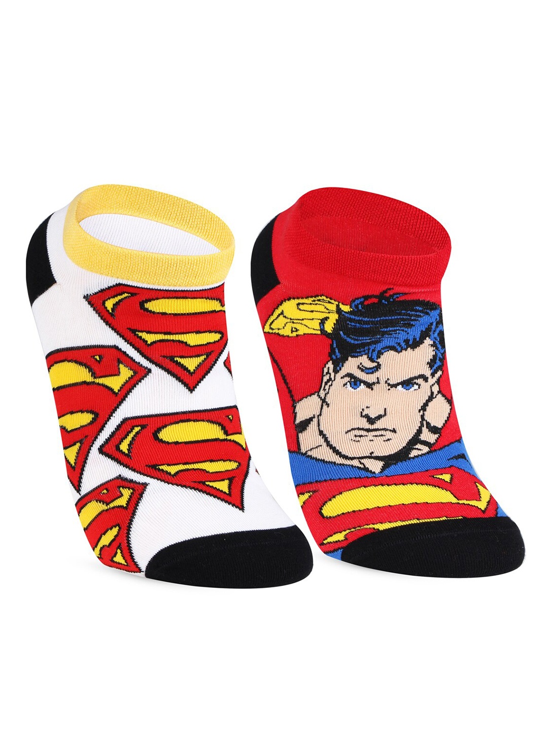 

Bonjour Pack Of 2 Assorted Cotton Ankle-Length Socks