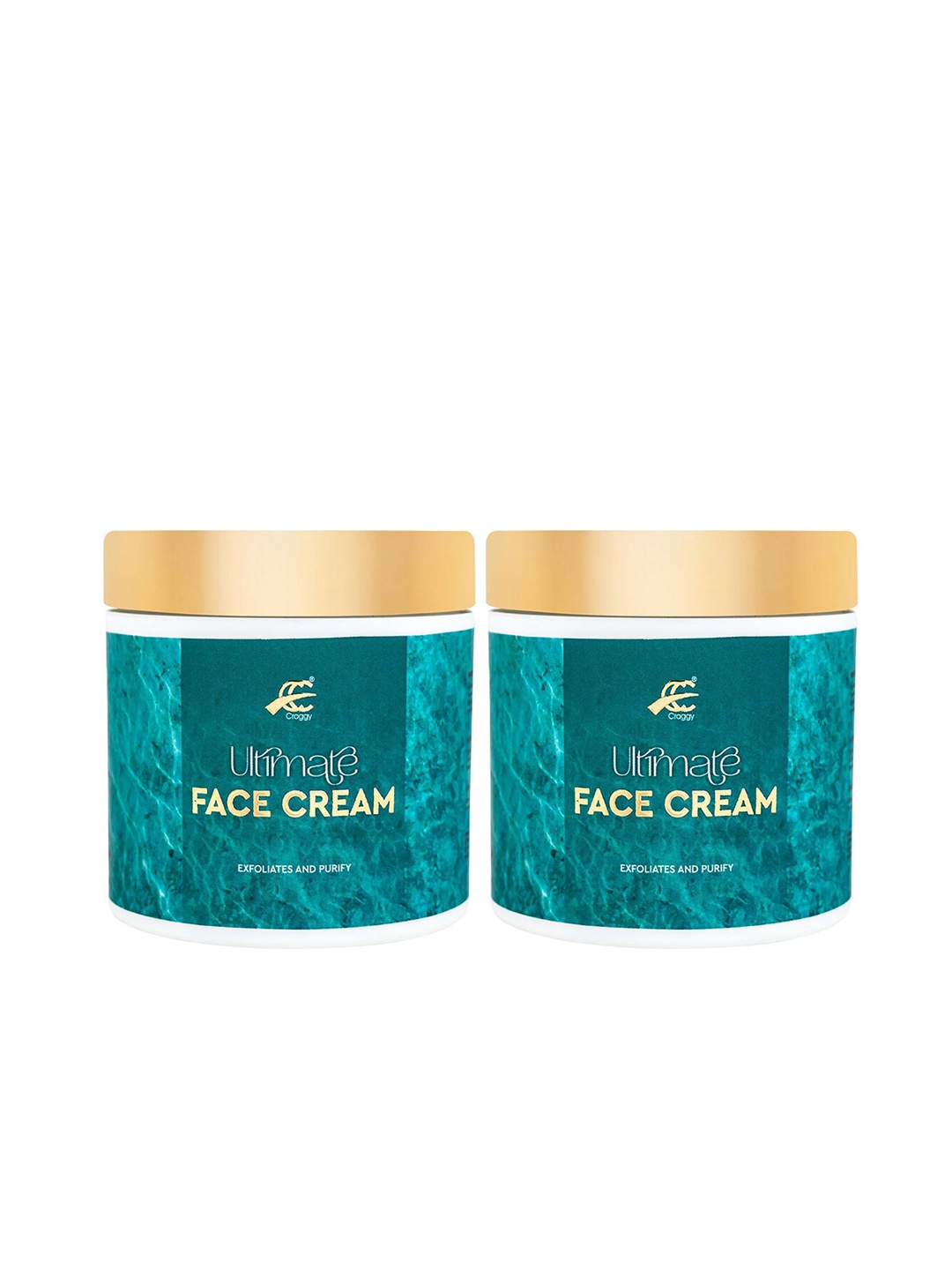 

Craggy Cosmetic Set Of 2 Ultimate Face Cream, Teal