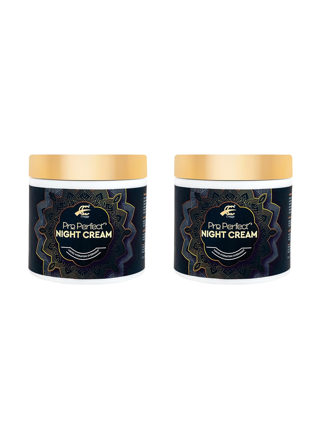 

Craggy Cosmetic Set Of 2 Pro Perfect Night Cream-150 g, Black