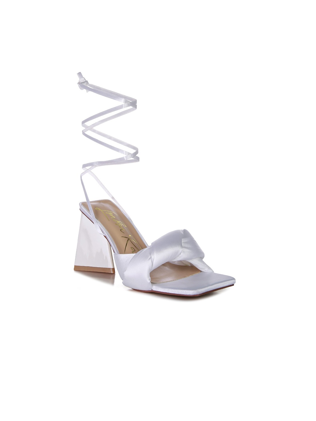 

London Rag White Party High-Top Block Heels