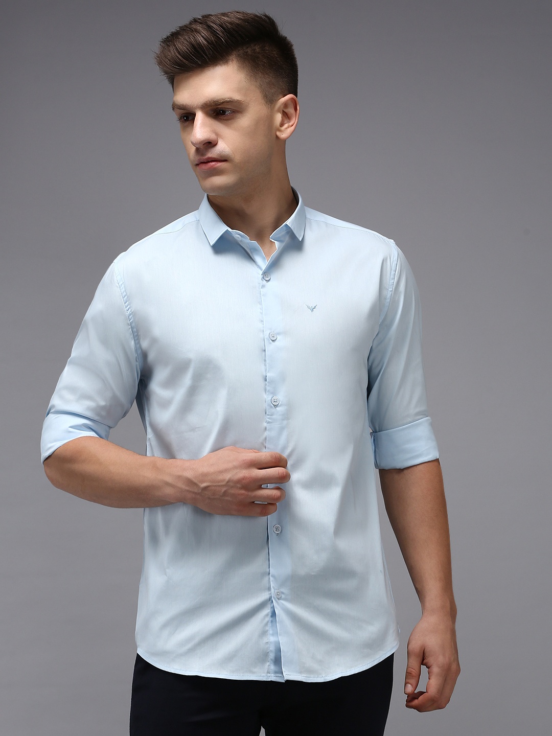 

SHOWOFF Men Blue Comfort Cotton Casual Shirt