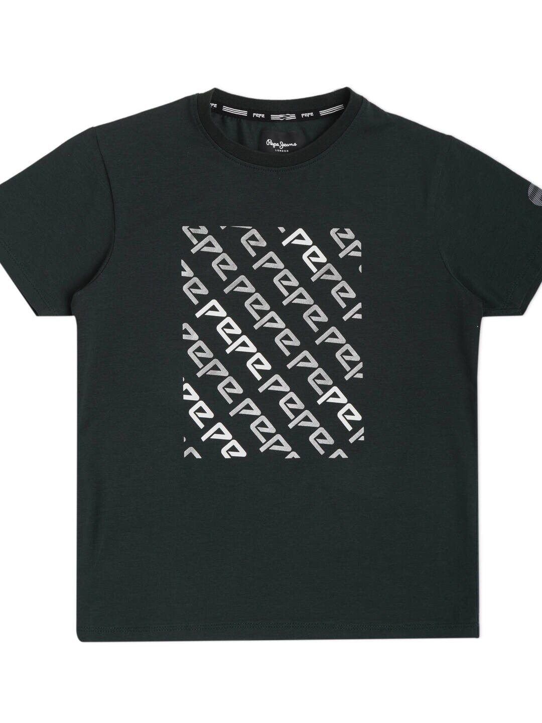 Pepe Jeans Boys Green Typography Printed T-shirt