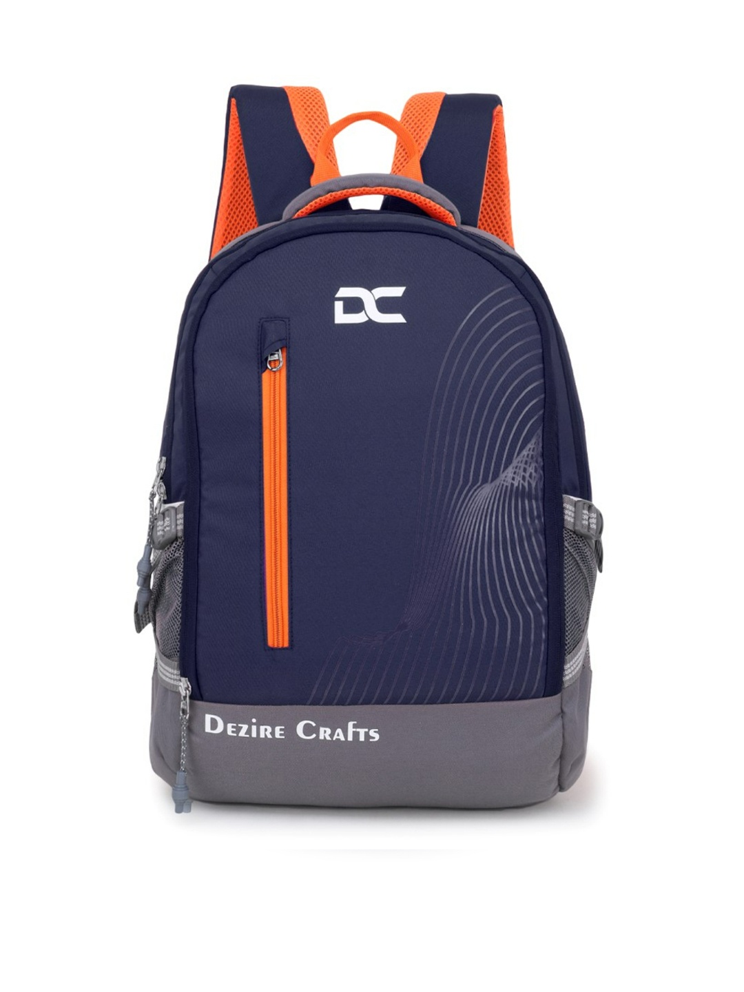 

Dezire Crafts Unisex Blue & Orange Backpack