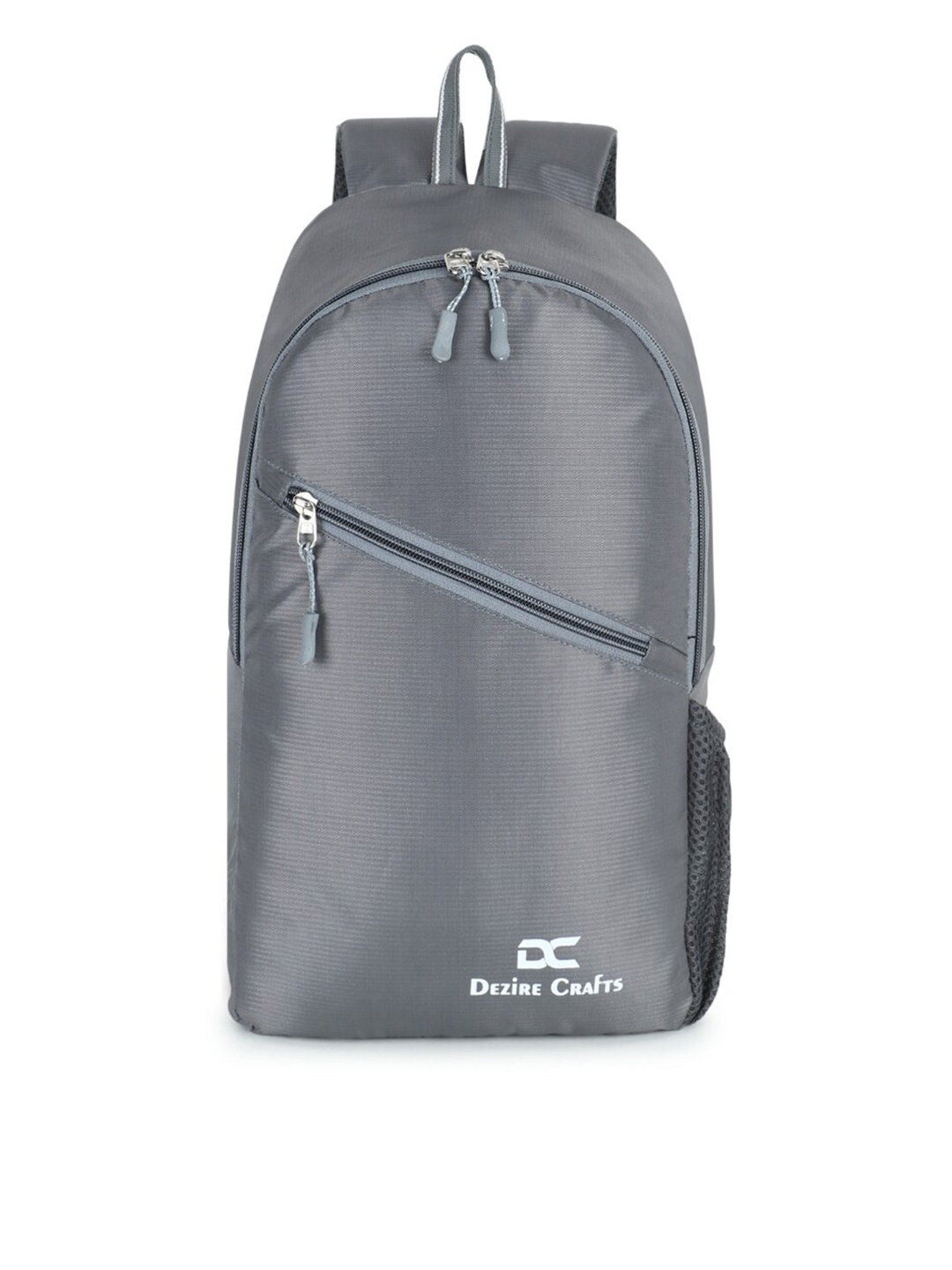 

Dezire Crafts Unisex Grey Solid Backpack