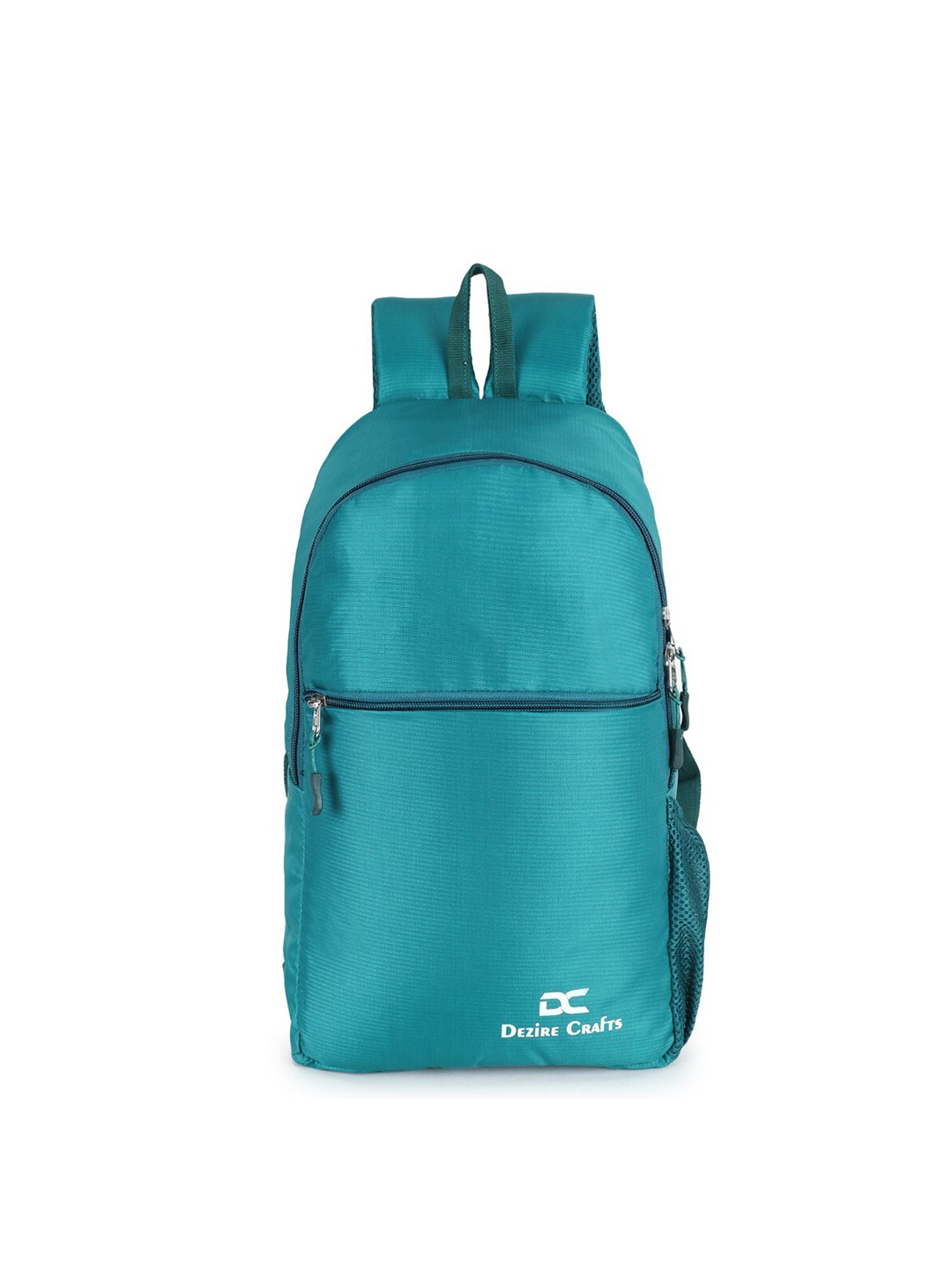 

Dezire Crafts Unisex Sea Green & White Solid Backpack