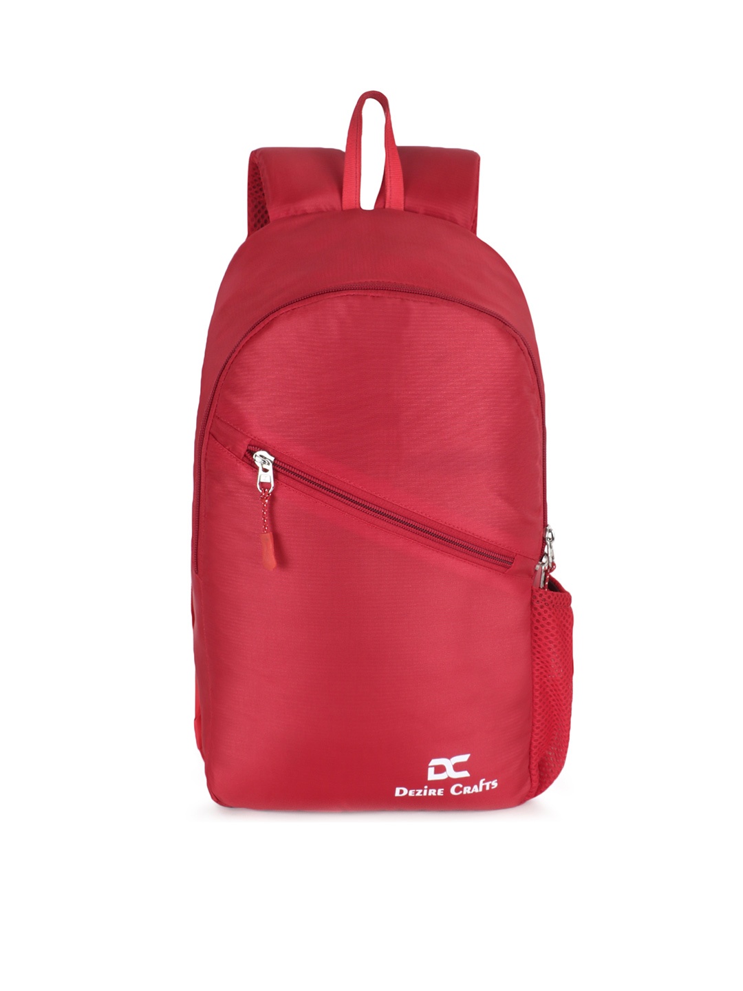 

Dezire Crafts Unisex Red & White Solid Backpack