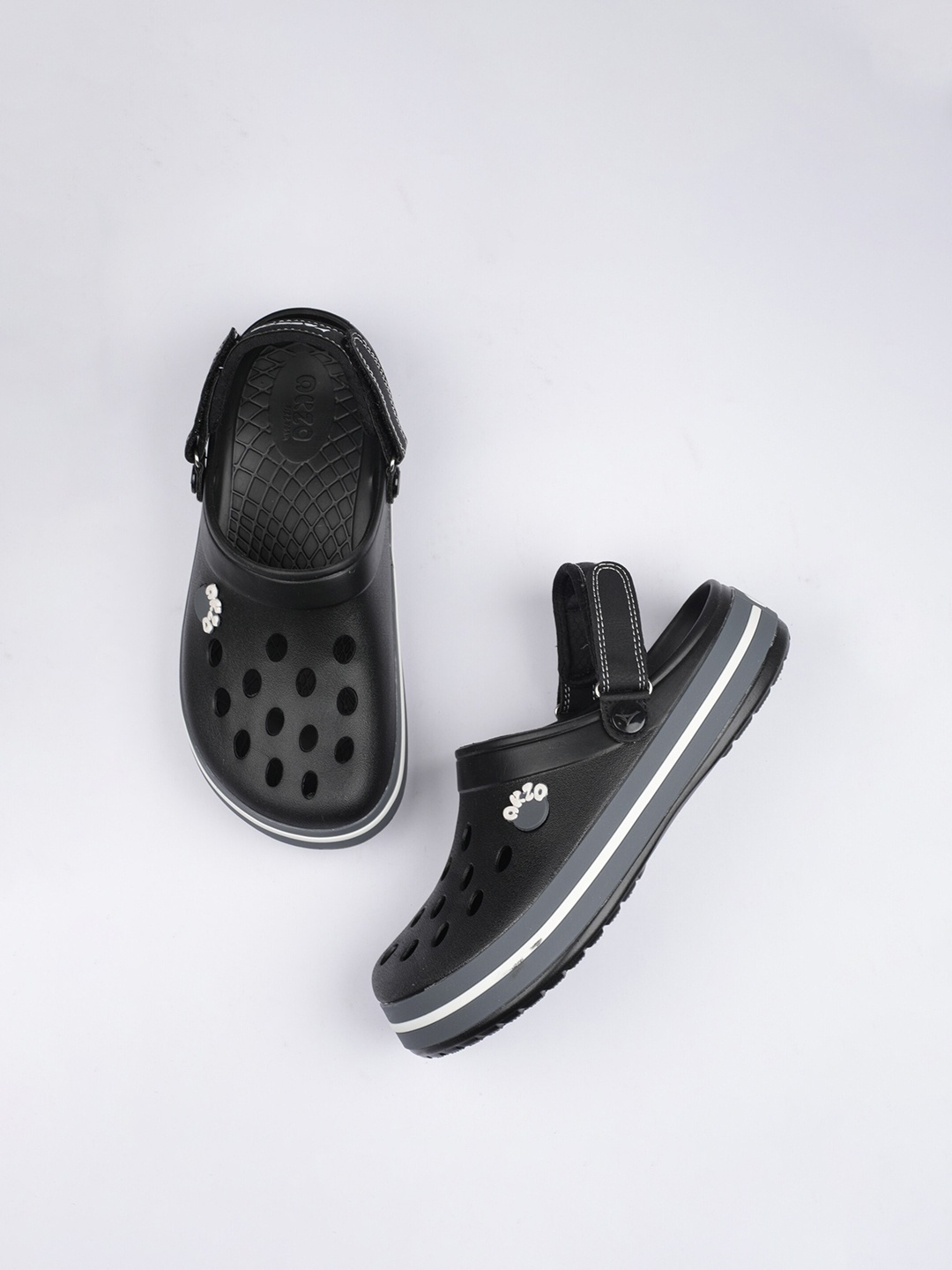 

ABROS Men Black Rubber Clogs