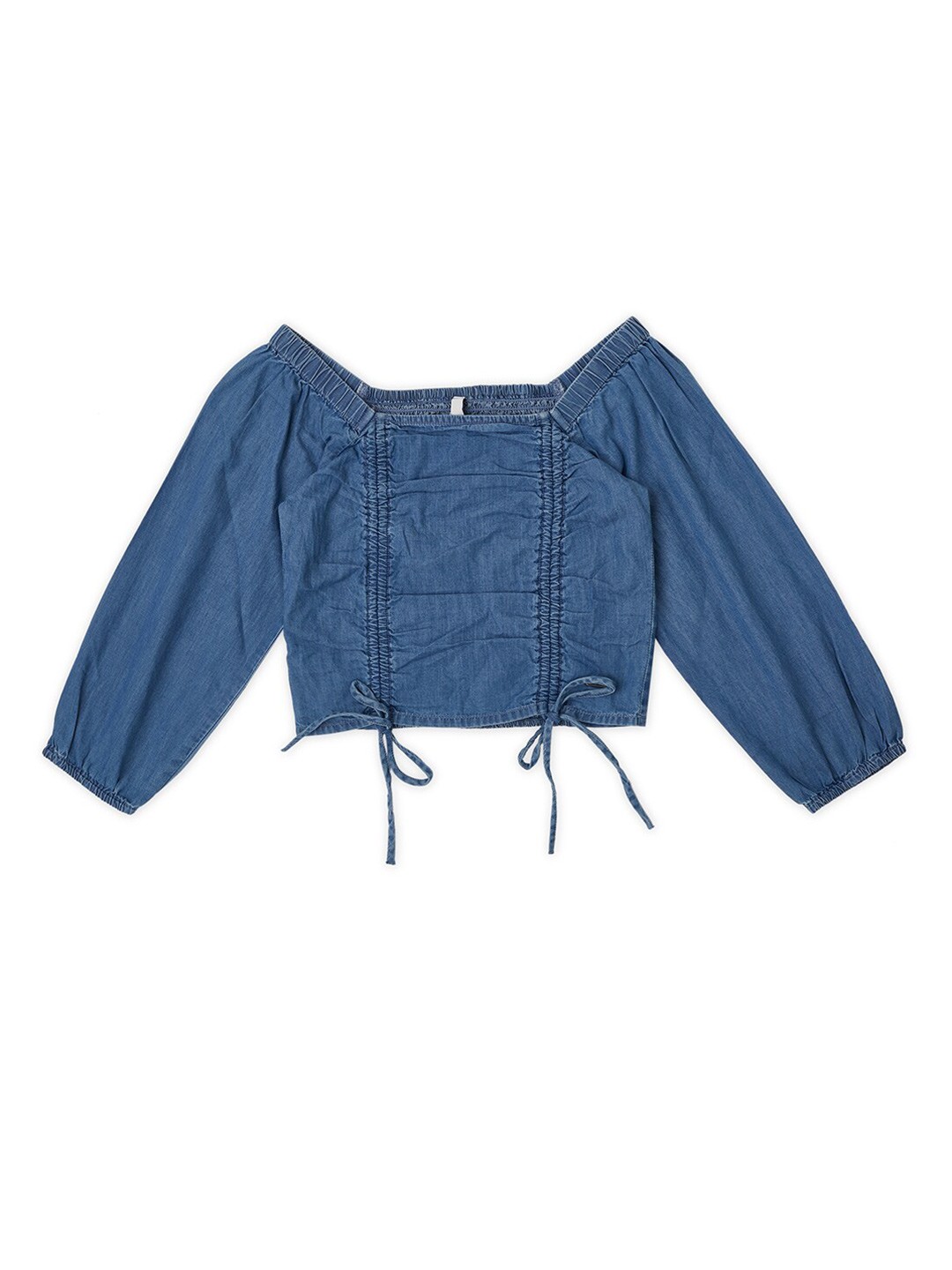 

Pepe Jeans Girls Blue Solid Top