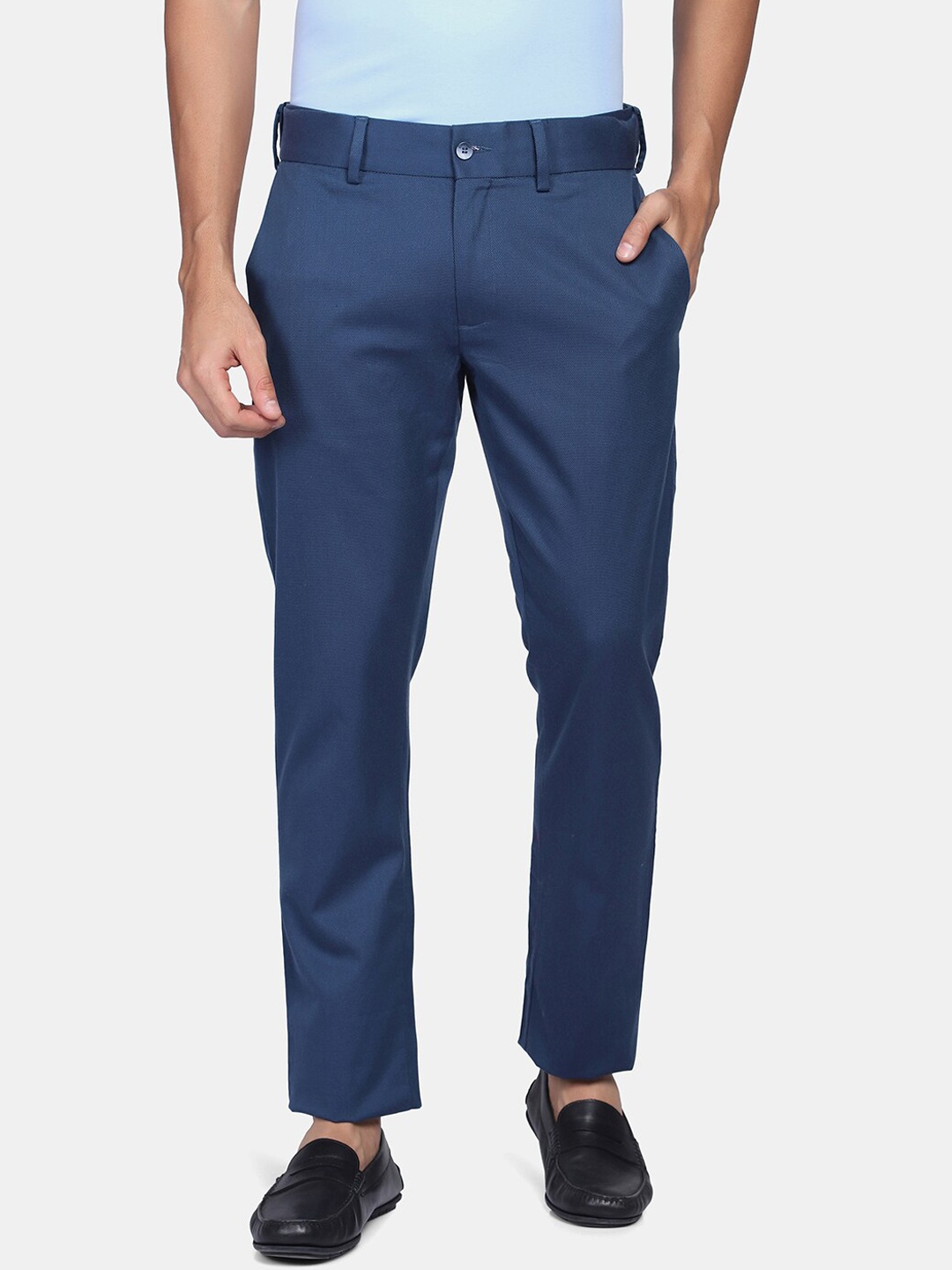 

Blackberrys Men Blue Slim Fit Trousers