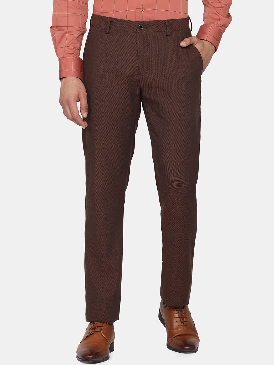 

Blackberrys Men Brown Slim Fit Trousers
