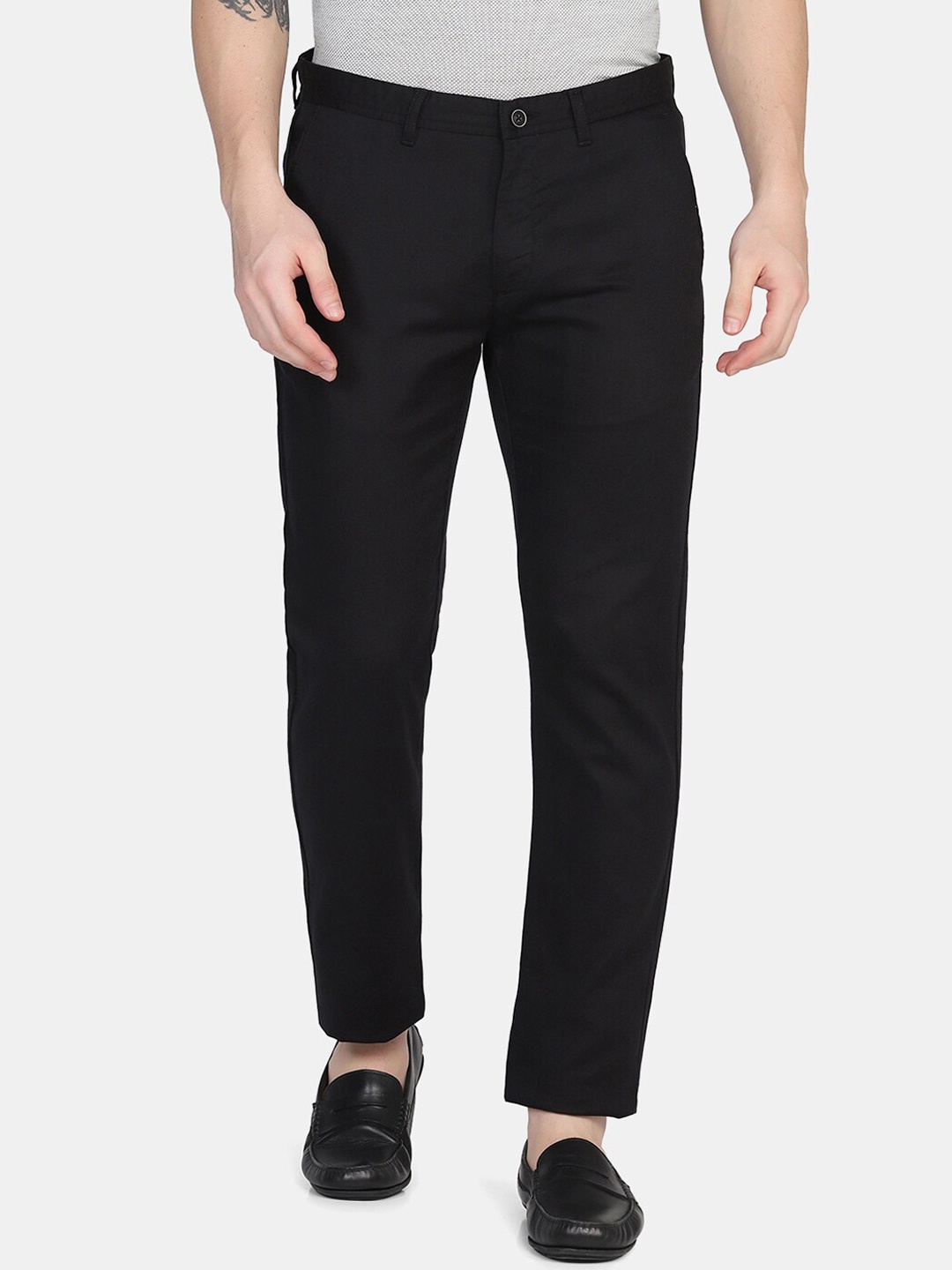 

Blackberrys Men Black Slim Fit Trousers