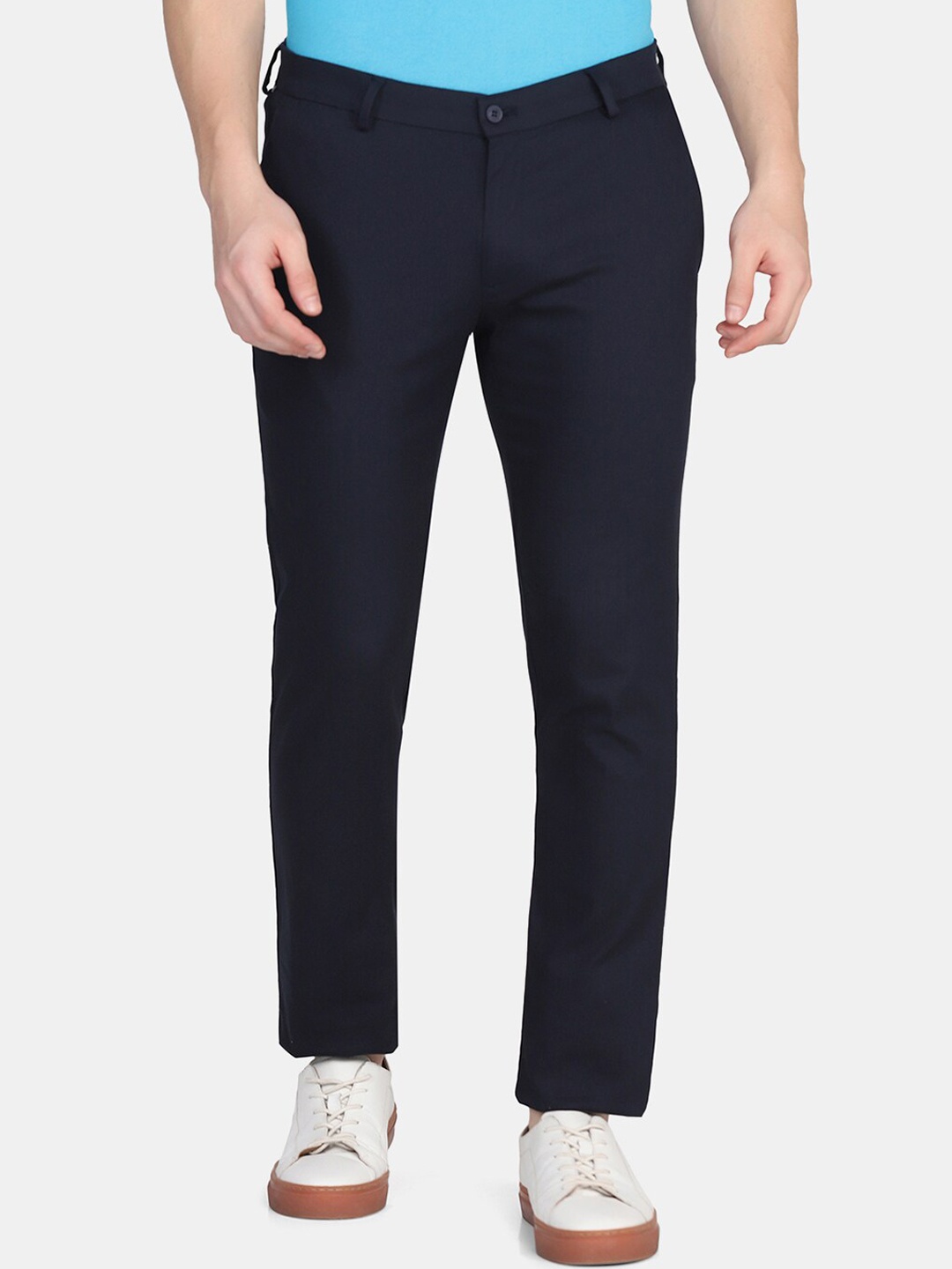 

Blackberrys TechPro Men Navy Casual Trouser, Navy blue