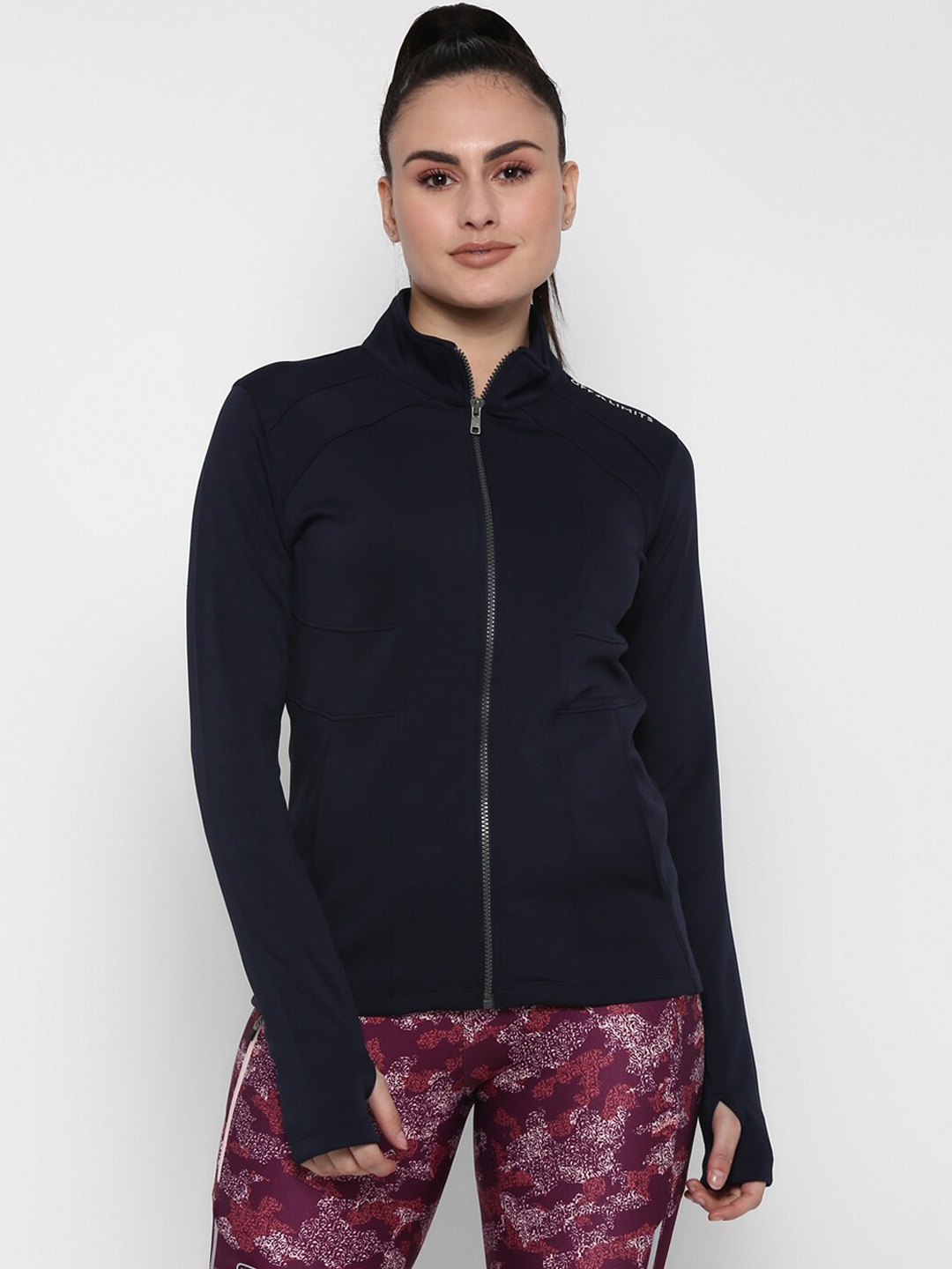 

OFF LIMITS Women Navy Blue Regular Sporty Jacket