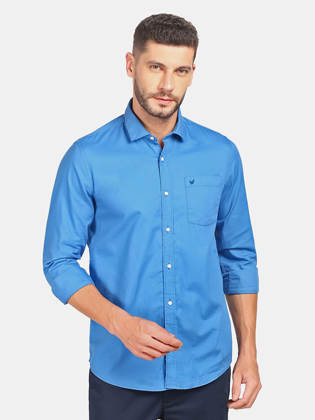 

Blackberrys Men Blue Slim Fit Casual Shirt