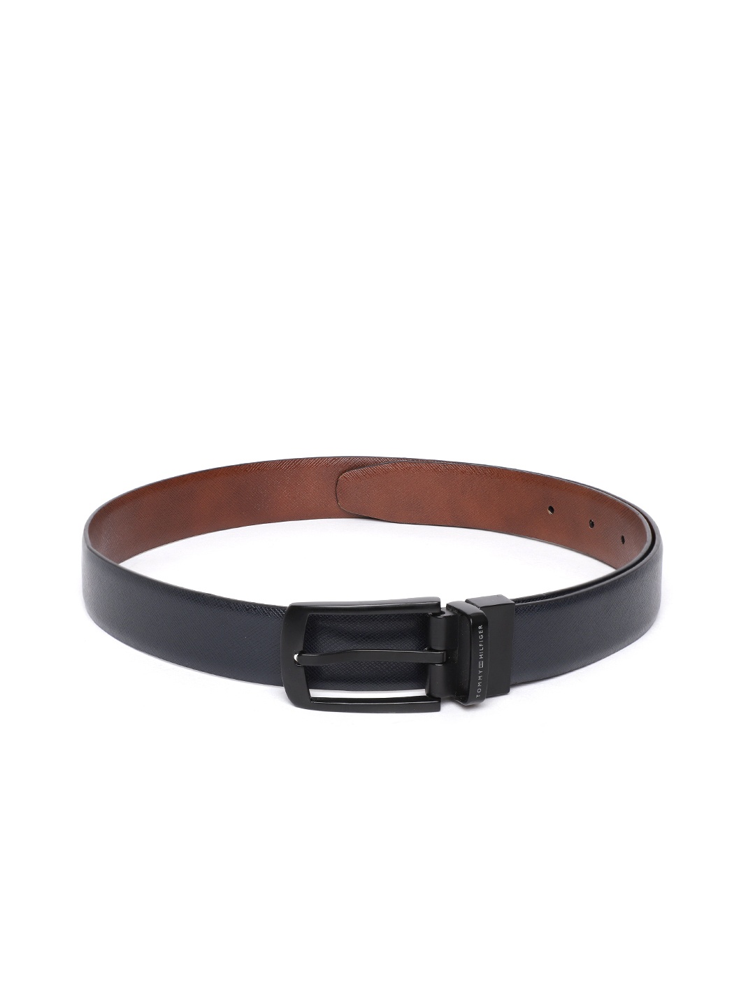 

Tommy Hilfiger Men Navy Blue Solid Leather Belt