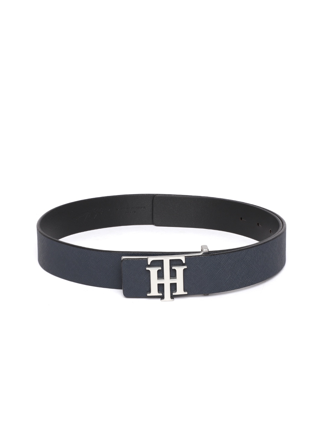 

Tommy Hilfiger Men Navy Blue Solid Leather Belt