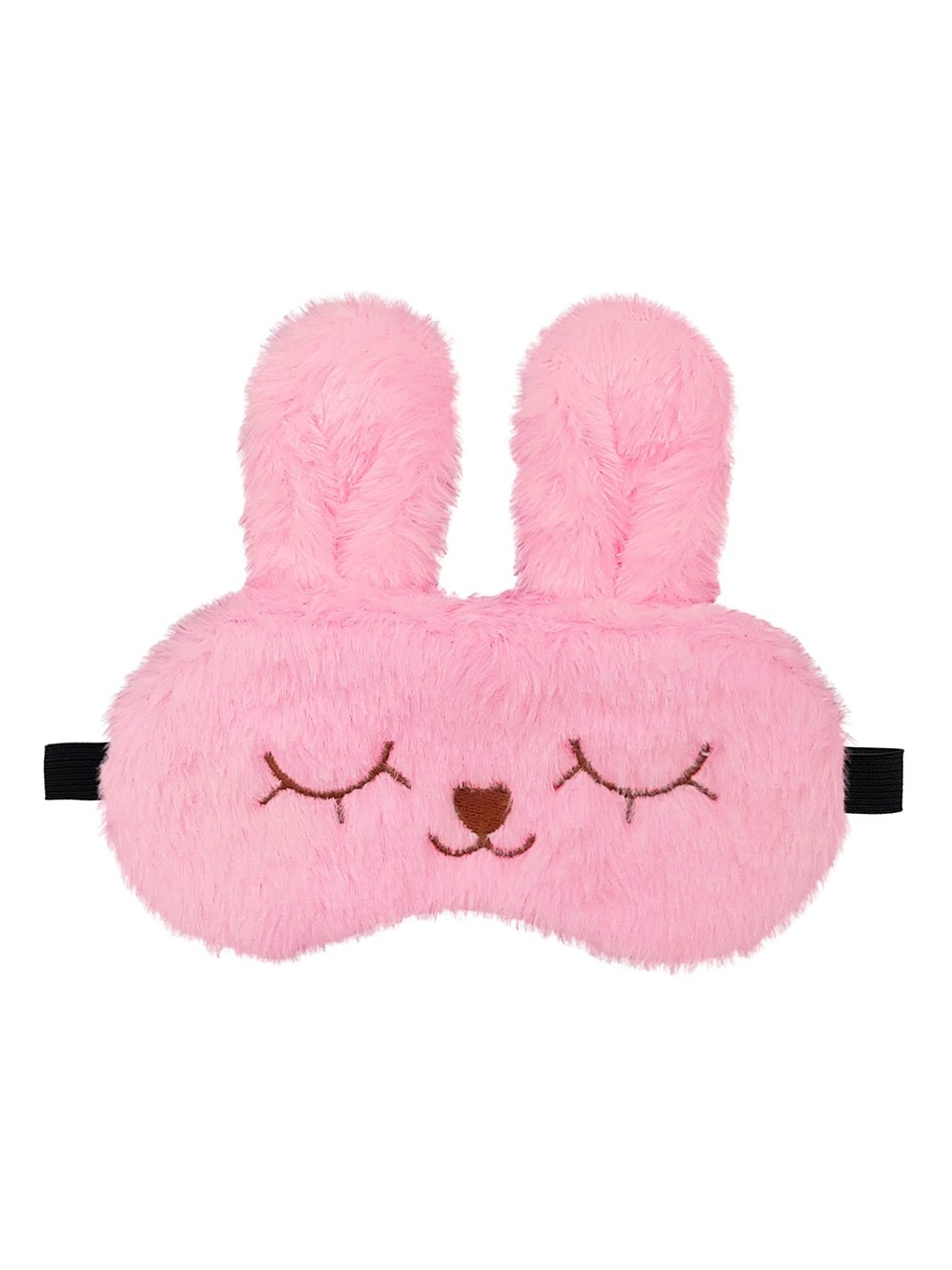 

JENNA Pink Solid Bunny Face Sleeping Eye Mask