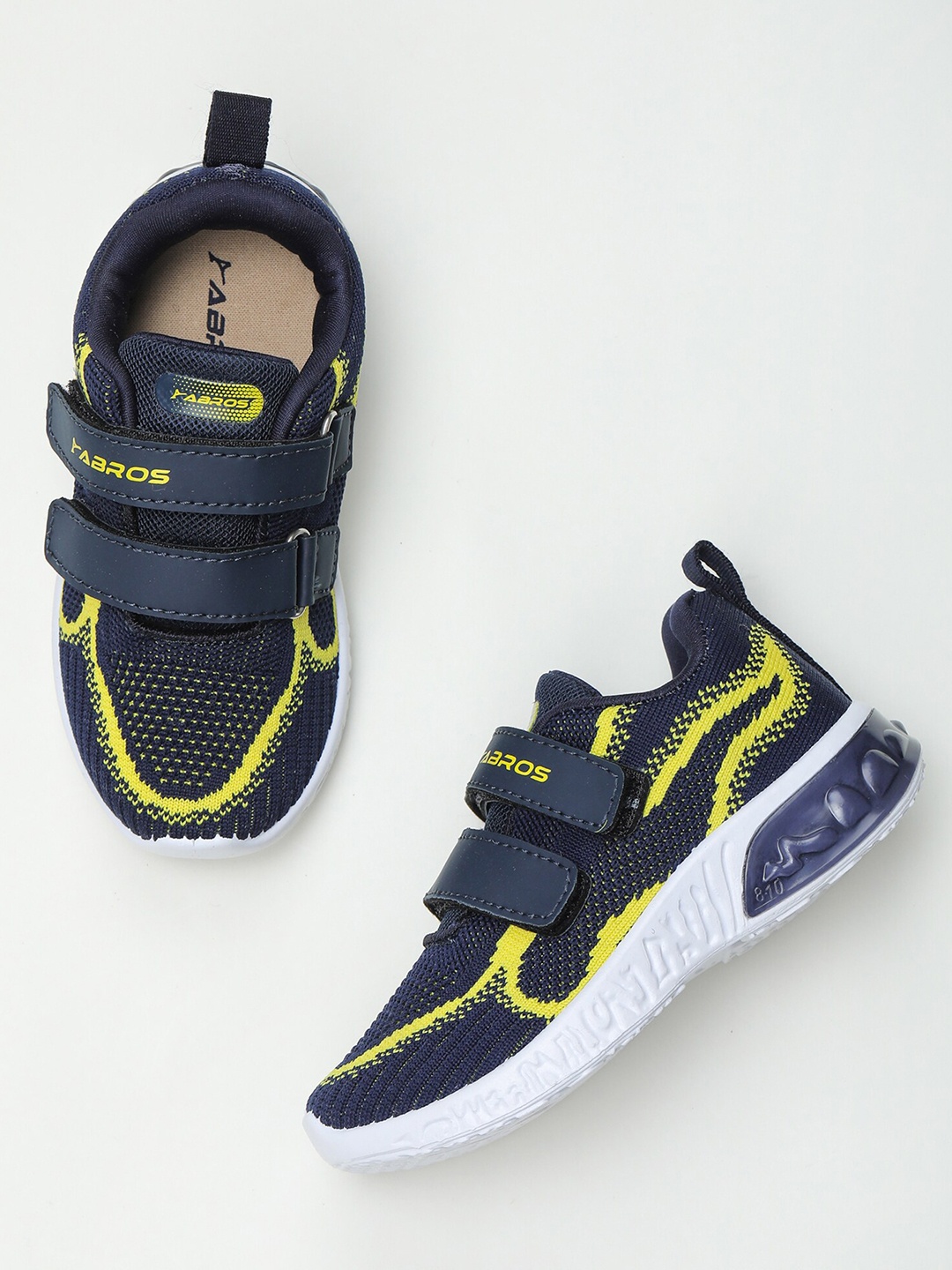 

ABROS Boys Navy Blue Mesh Air Walking Shoes