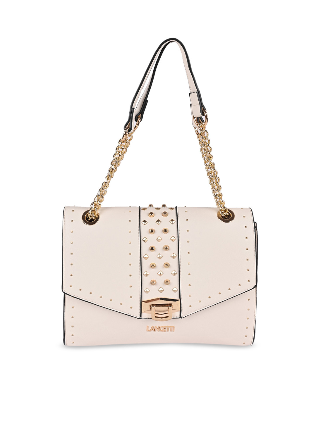 

LANCETTI Luxe Sojourn Soft One Size Flap Bag, Off white