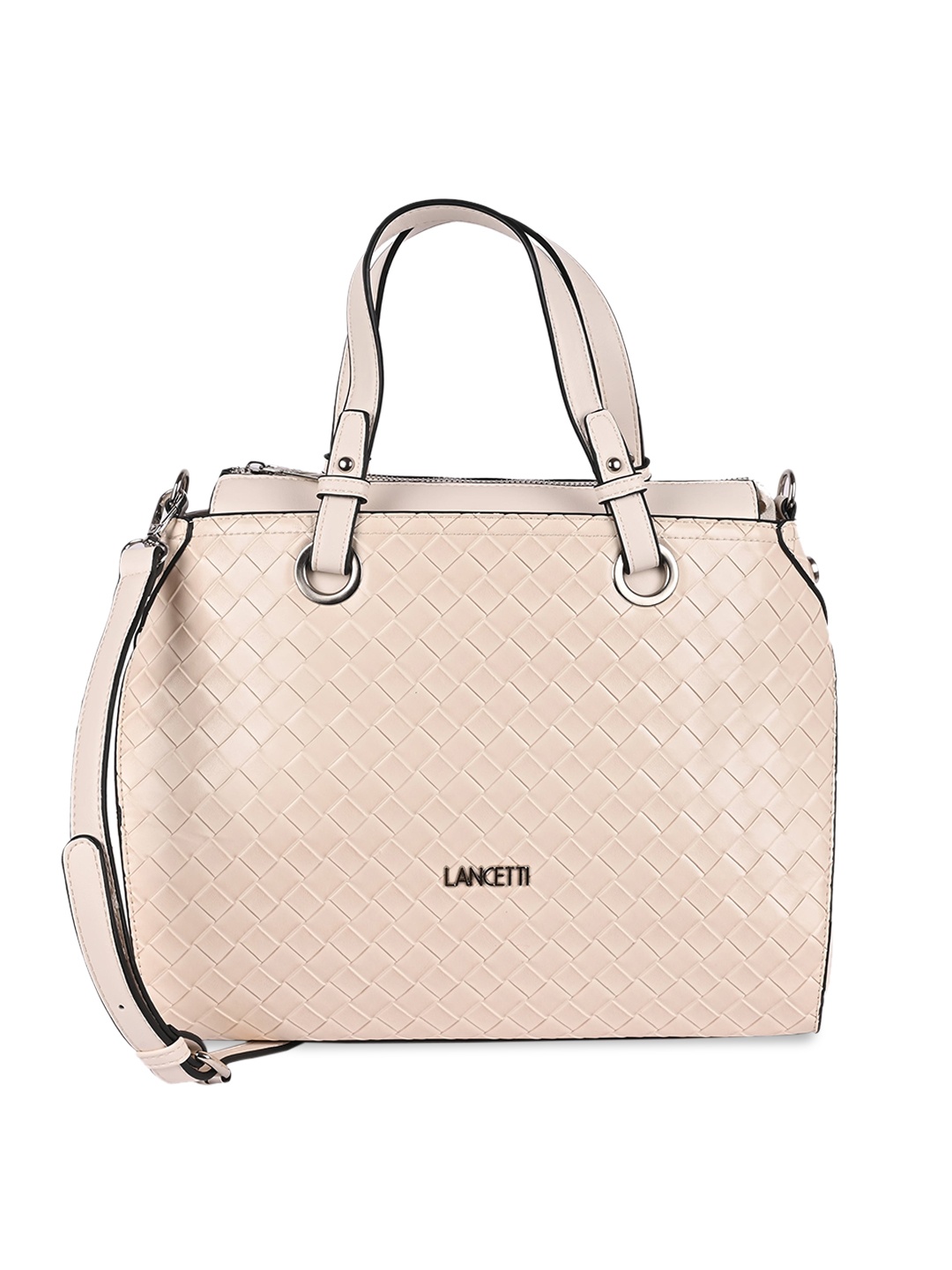 

LANCETTI Women Cream Structured Shoulder Bag