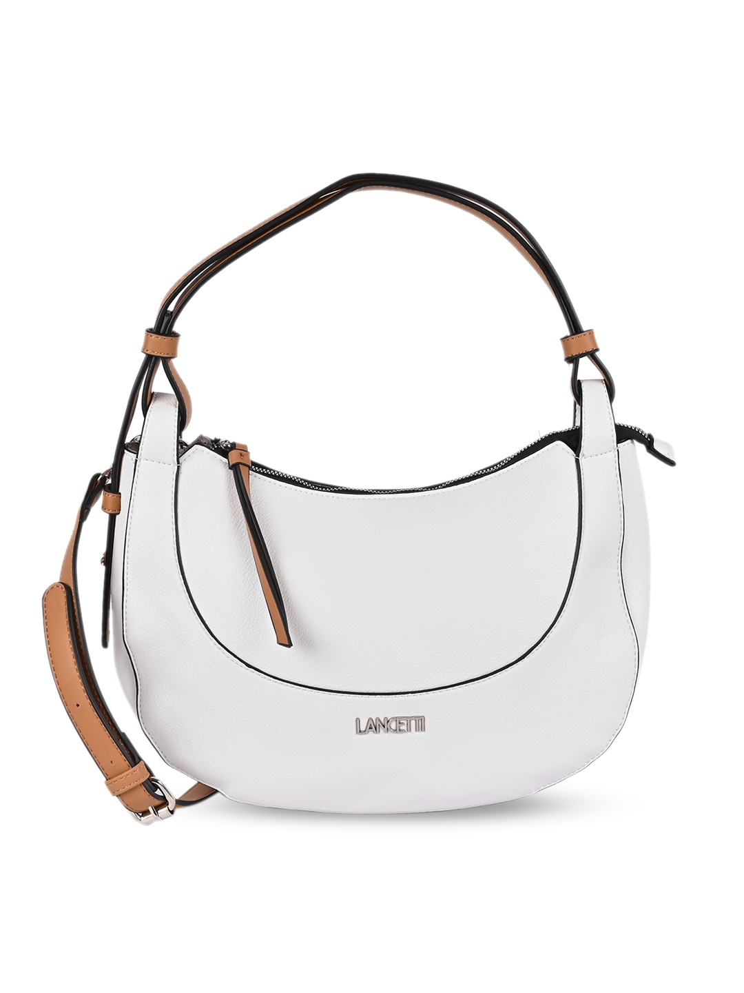 

LANCETTI Preferita Shopper Hobo Bag, White