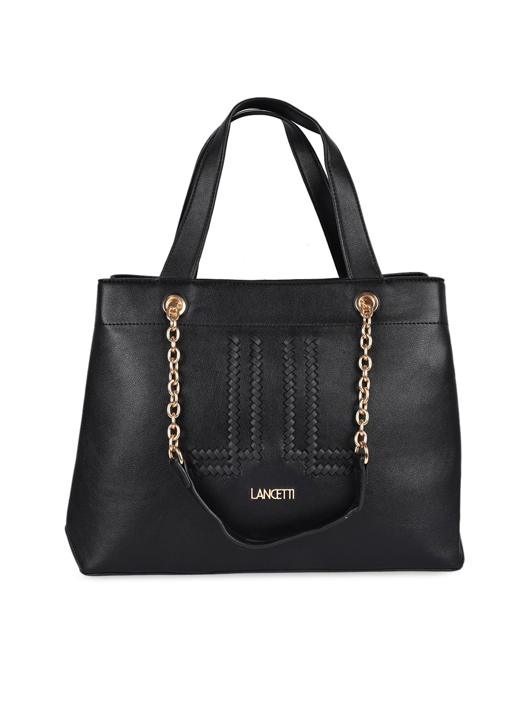 

LANCETTI Posh Moda Soft One Size Handbag, Black