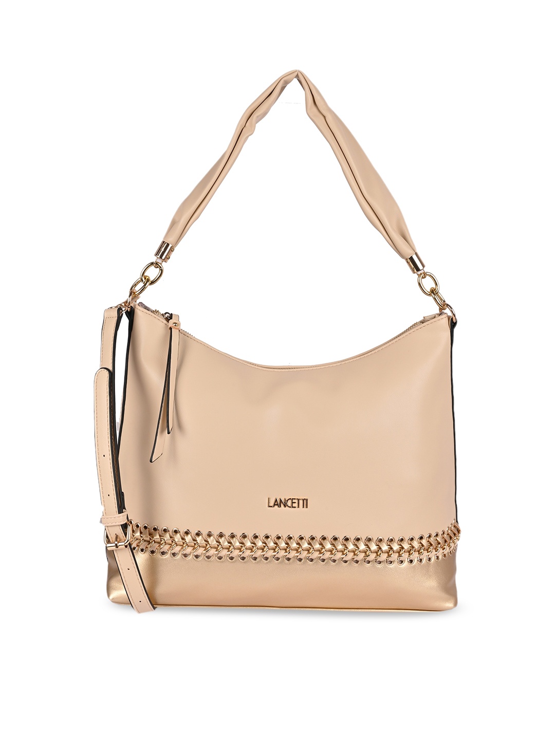 

LANCETTI Legend Beige Soft One Size Hobo Handbag