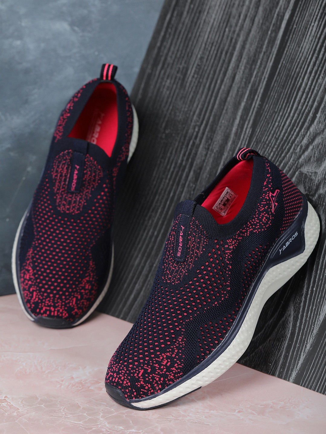 

ABROS Women Black Mesh Air Running Shoes