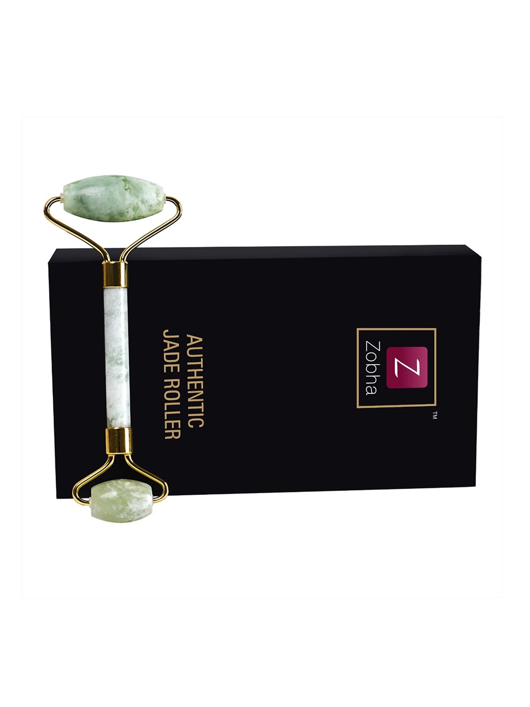 

Zobha Authentic Jade Roller, Green