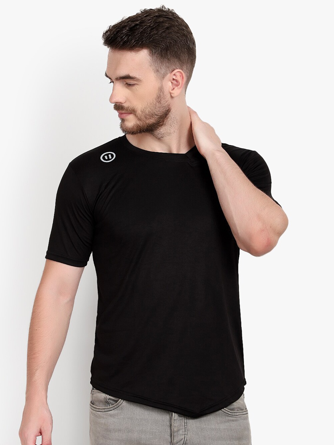 

PAUSE SPORT Men Black Cotton T-shirt