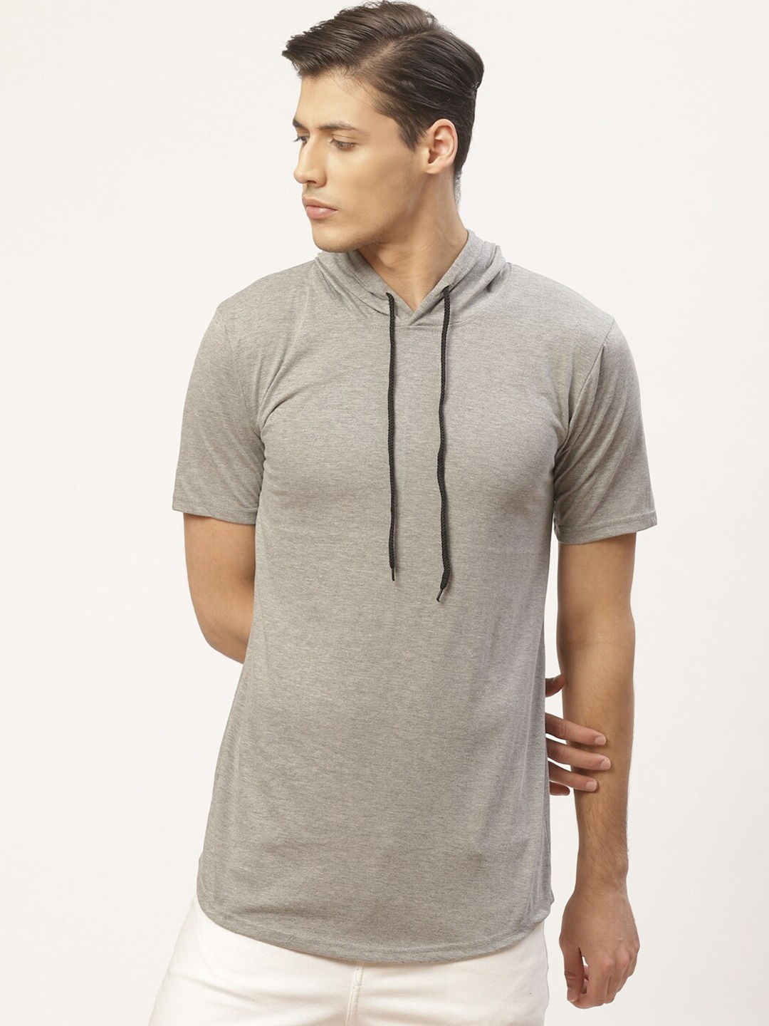 

PAUSE SPORT Men Grey Cotton T-shirt