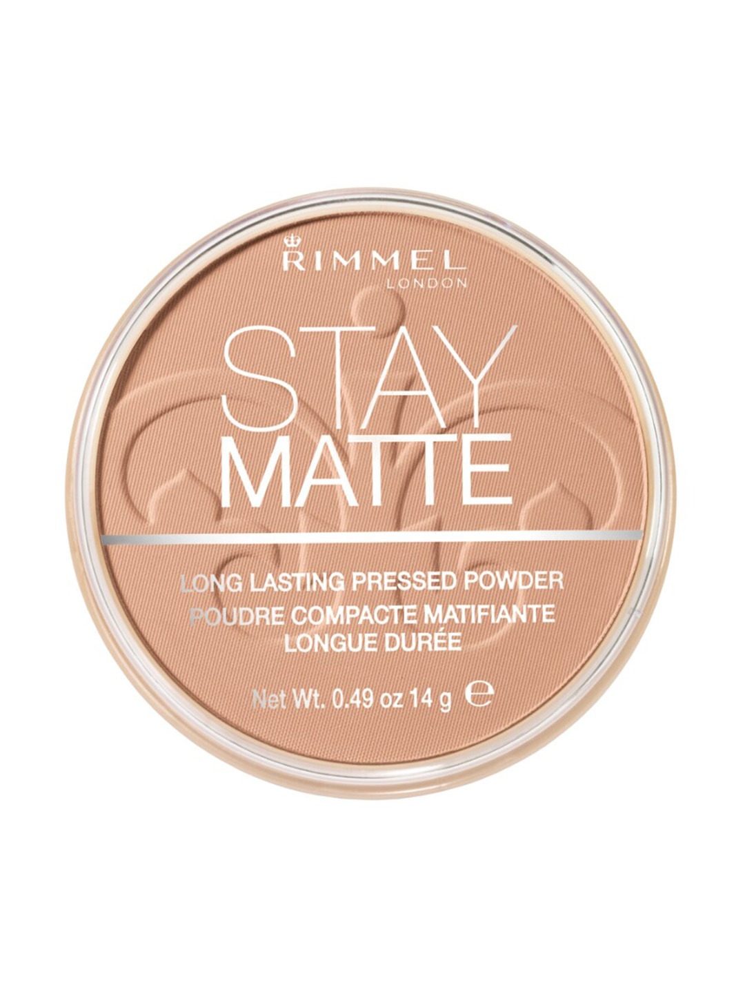 

Rimmel London Stay Matte Long-Lasting Pressed Compact Powder 14g - Warm Honey, Beige