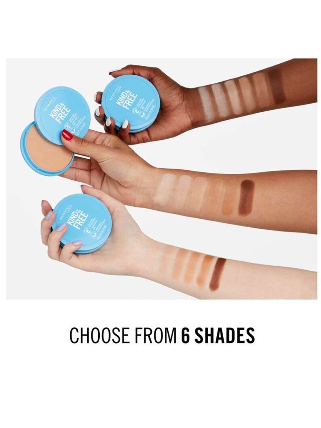

Rimmel London Kind & Free Healthy Look Pressed Compact Powder 10g - Translucent 001, Beige