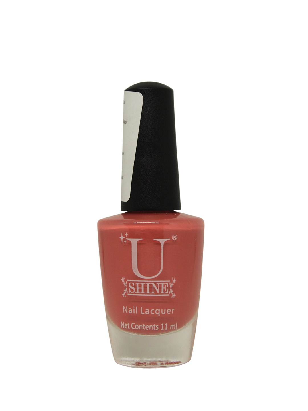 U Shine Long-Lasting Quick-Dry Nail Lacquer 11ml - Coral Shine, Peach
