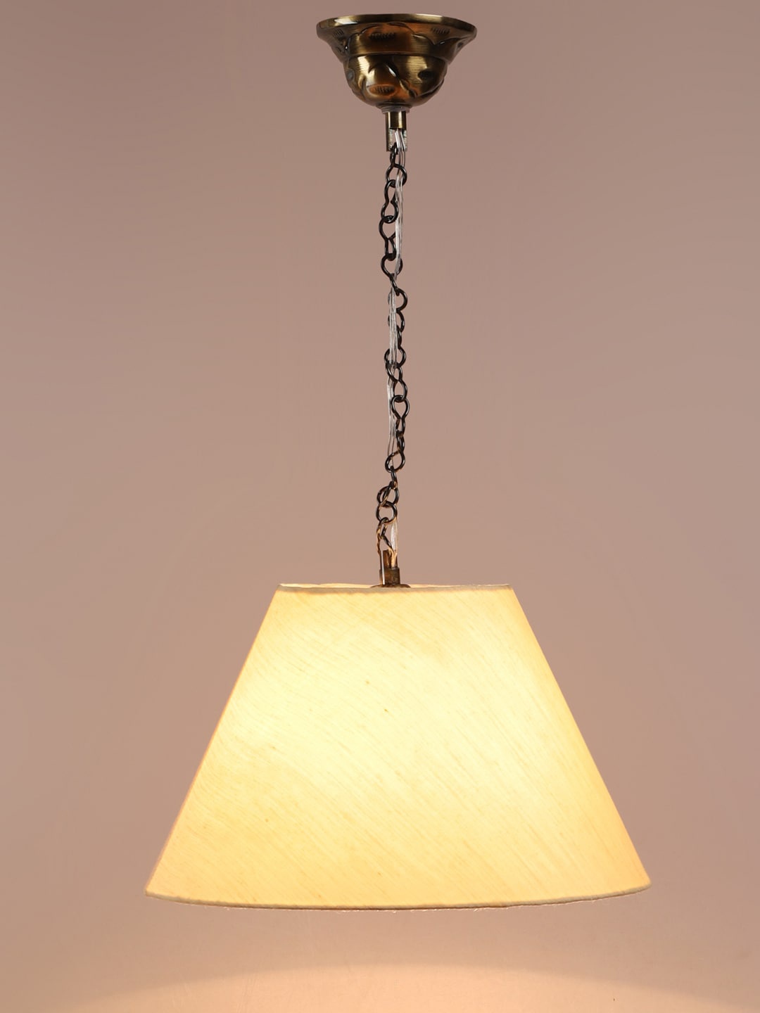 

foziq Brown & Cream-Toned Solid Ceiling Pendant Lamp