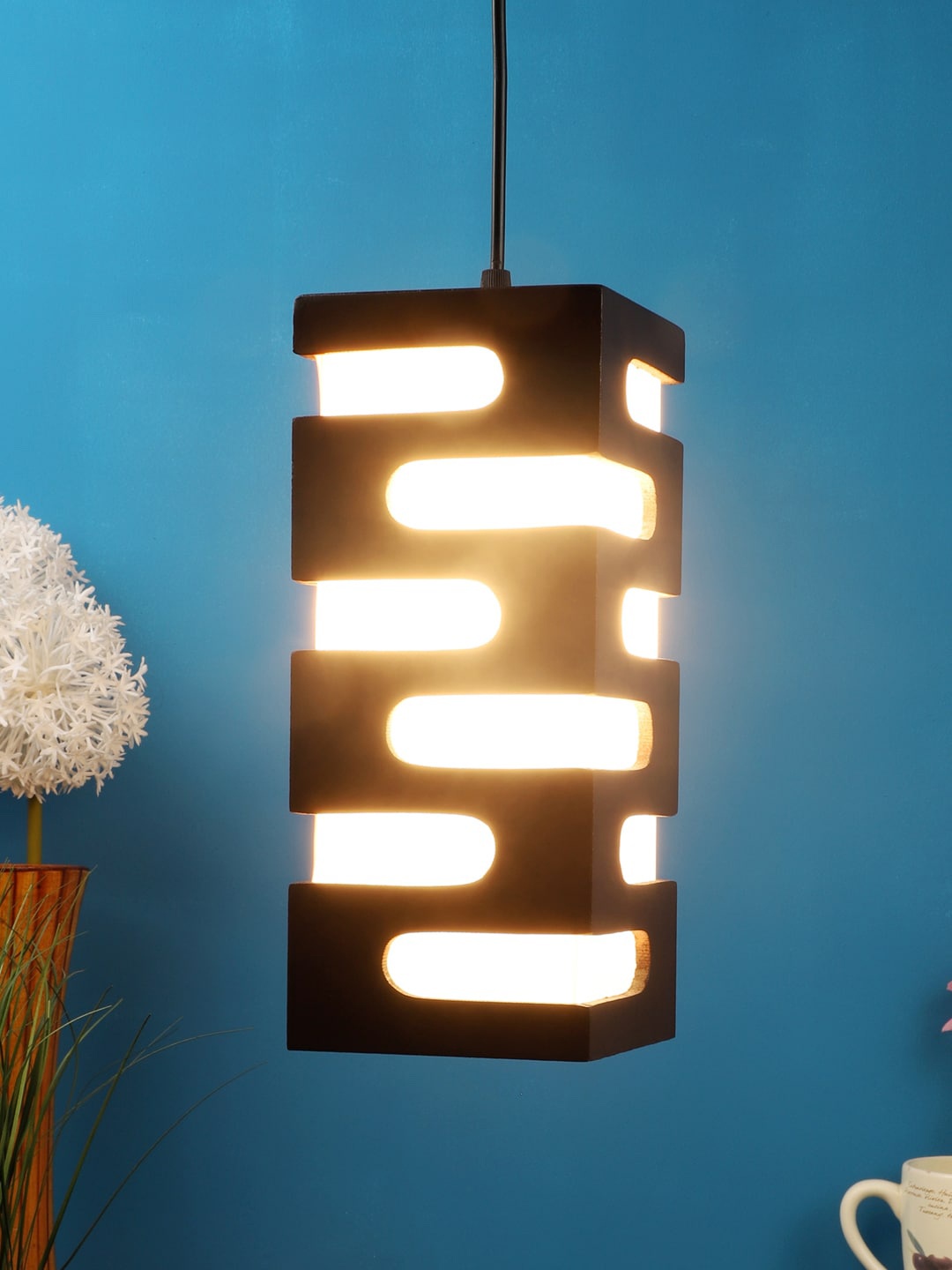 

foziq Brown Solid Contemporary Ceiling Lamp