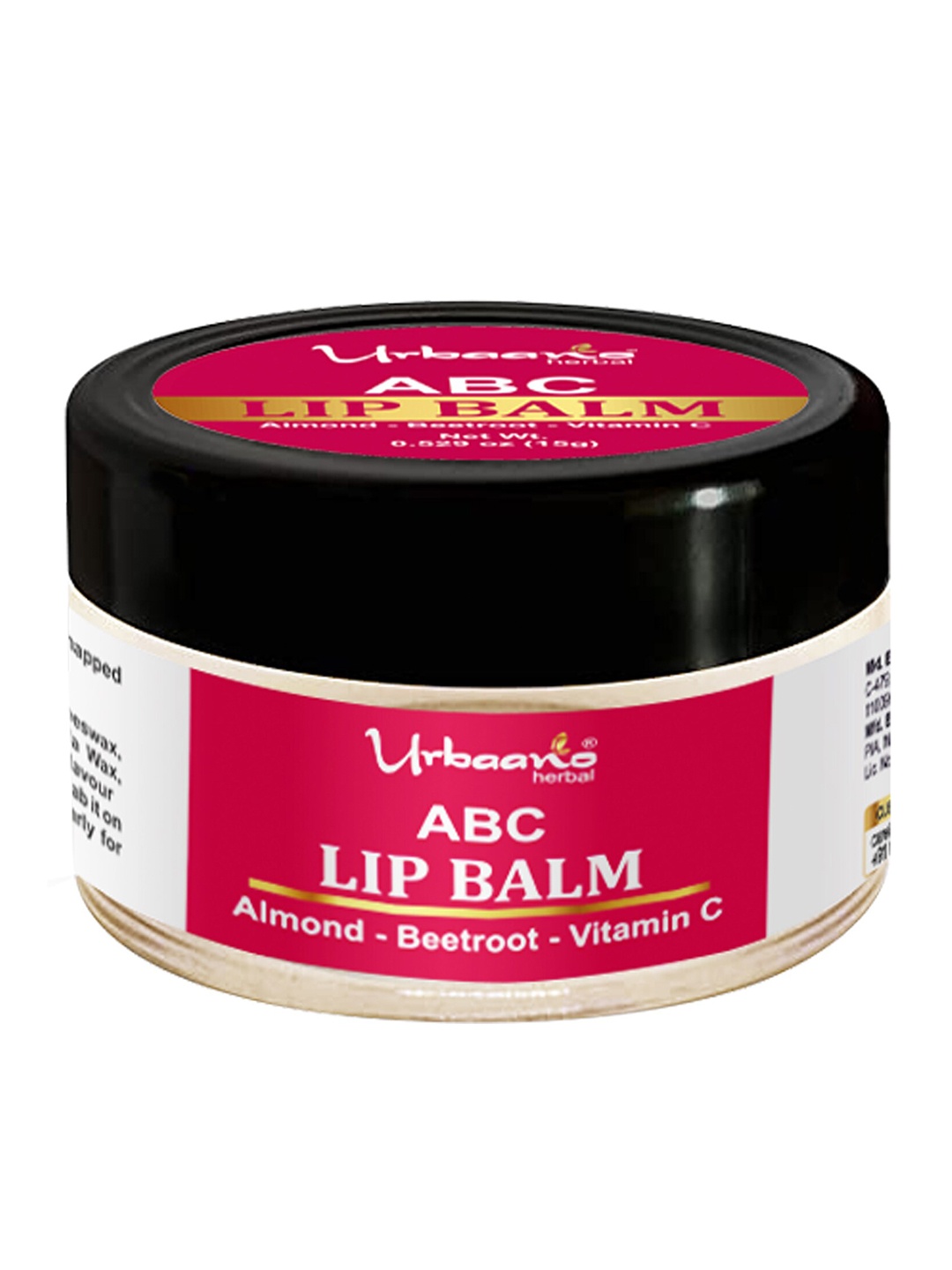 

Urbaano Herbal ABC Beetroot Lip Balm 15gm, Beige