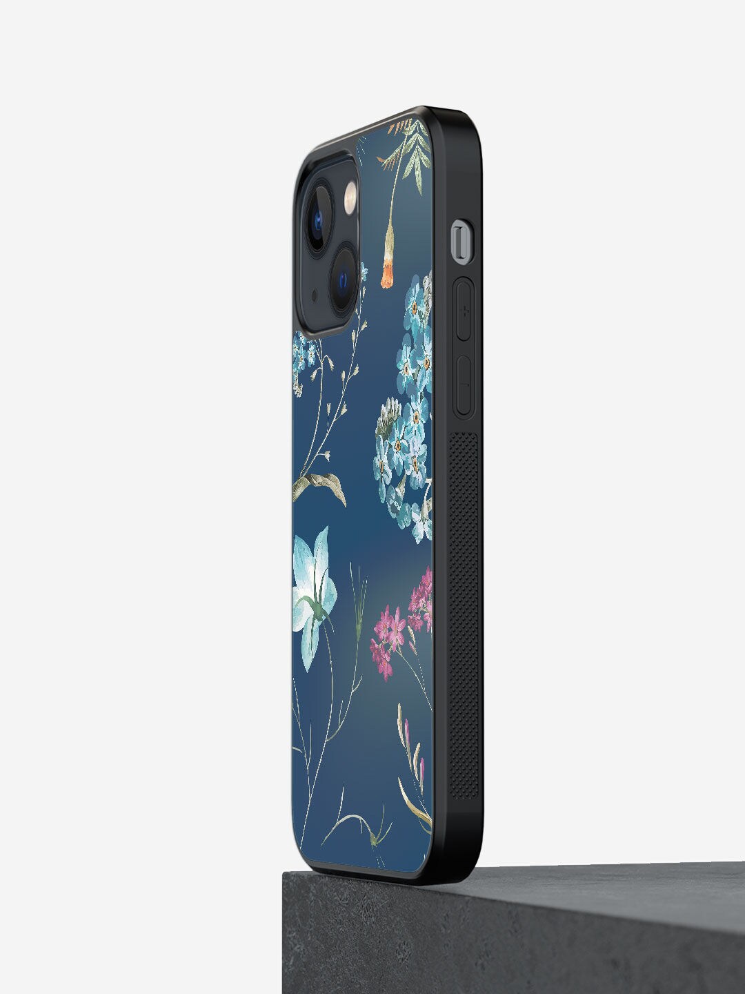 

macmerise Navy Blue Printed Cerulean iPhone 13 Mini Bumper Case
